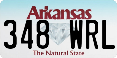 AR license plate 348WRL