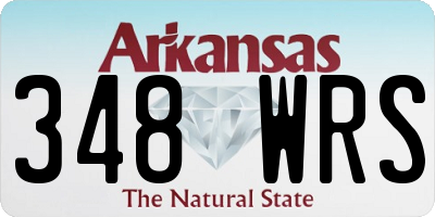 AR license plate 348WRS