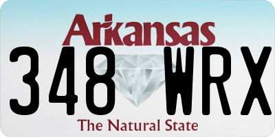 AR license plate 348WRX