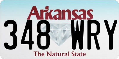 AR license plate 348WRY