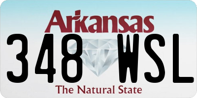 AR license plate 348WSL