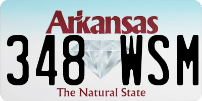 AR license plate 348WSM