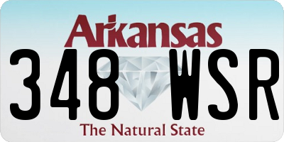 AR license plate 348WSR