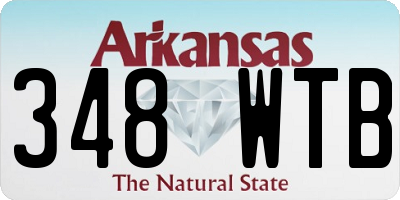 AR license plate 348WTB