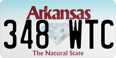 AR license plate 348WTC