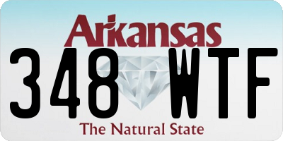 AR license plate 348WTF