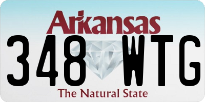 AR license plate 348WTG