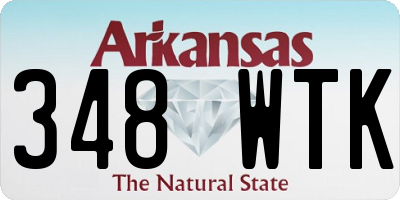 AR license plate 348WTK