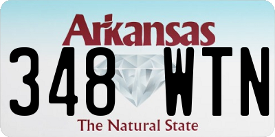 AR license plate 348WTN