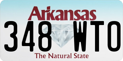 AR license plate 348WTO