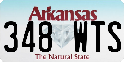 AR license plate 348WTS
