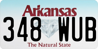AR license plate 348WUB