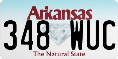 AR license plate 348WUC
