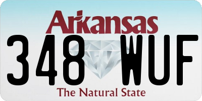 AR license plate 348WUF