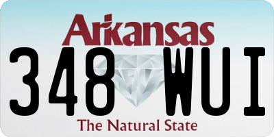 AR license plate 348WUI
