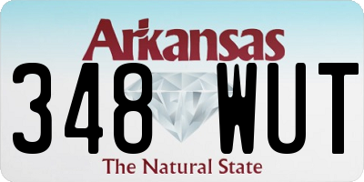 AR license plate 348WUT
