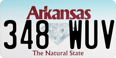 AR license plate 348WUV