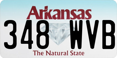AR license plate 348WVB
