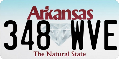 AR license plate 348WVE
