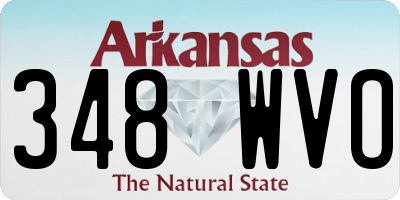 AR license plate 348WVO