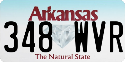 AR license plate 348WVR