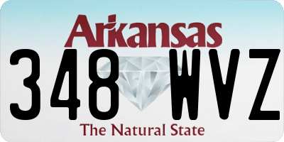 AR license plate 348WVZ
