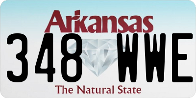 AR license plate 348WWE