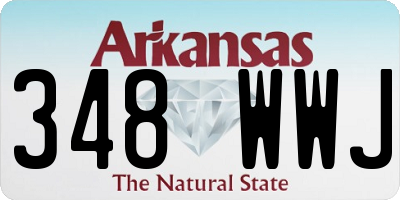 AR license plate 348WWJ