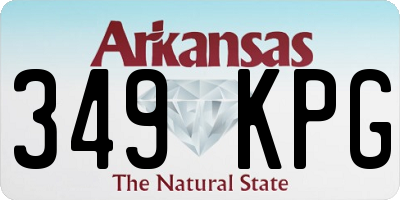 AR license plate 349KPG