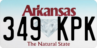 AR license plate 349KPK