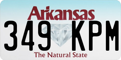 AR license plate 349KPM