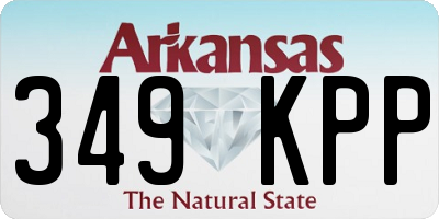 AR license plate 349KPP