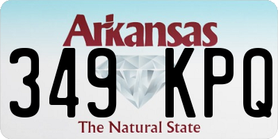 AR license plate 349KPQ