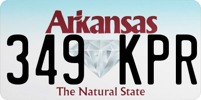 AR license plate 349KPR