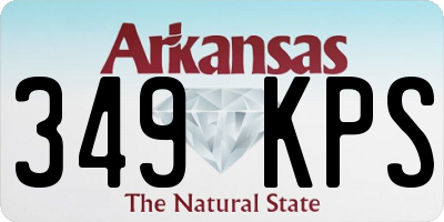 AR license plate 349KPS