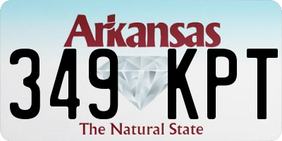 AR license plate 349KPT