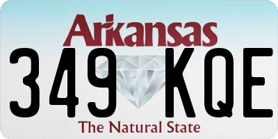 AR license plate 349KQE