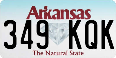 AR license plate 349KQK