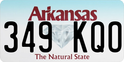 AR license plate 349KQO