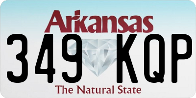 AR license plate 349KQP