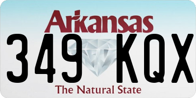 AR license plate 349KQX