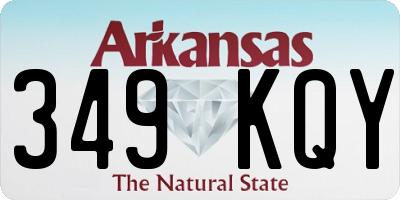 AR license plate 349KQY