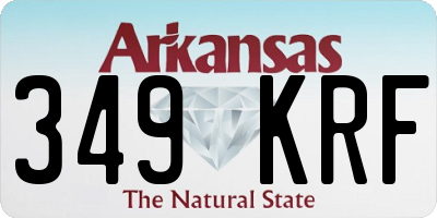 AR license plate 349KRF