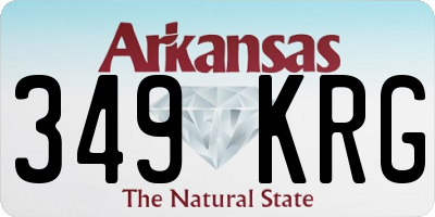 AR license plate 349KRG