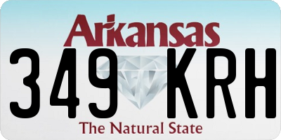 AR license plate 349KRH