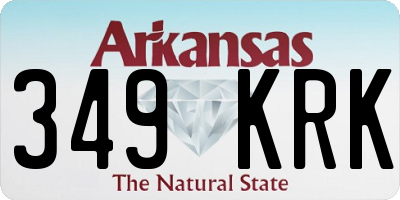 AR license plate 349KRK