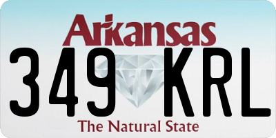AR license plate 349KRL