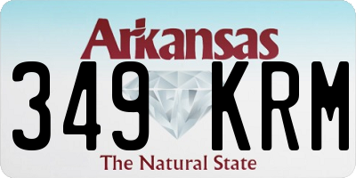AR license plate 349KRM