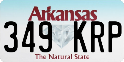 AR license plate 349KRP