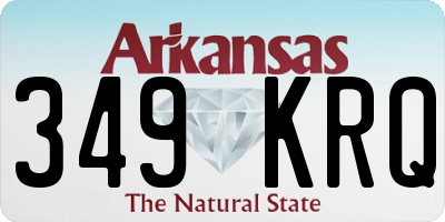 AR license plate 349KRQ